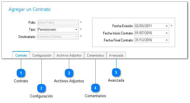 Administrar Contratos
