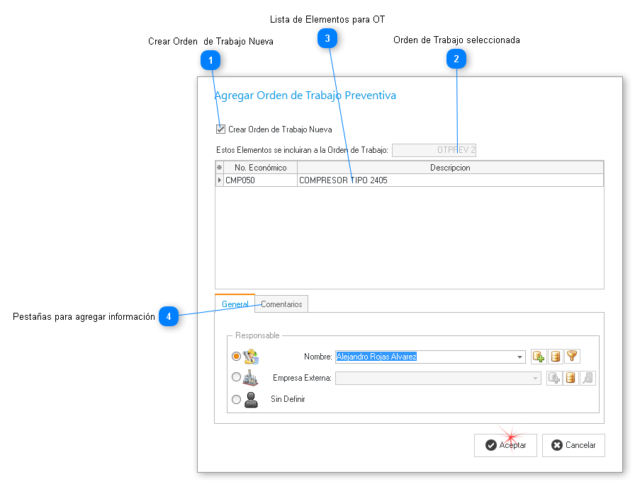 Agregar Elementos a OT