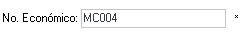 1. Registro de No. Económico