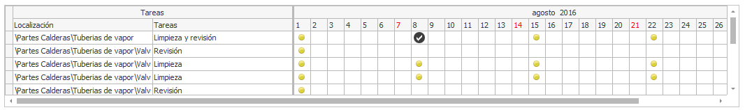 3. Calendario de Mantenimiento
