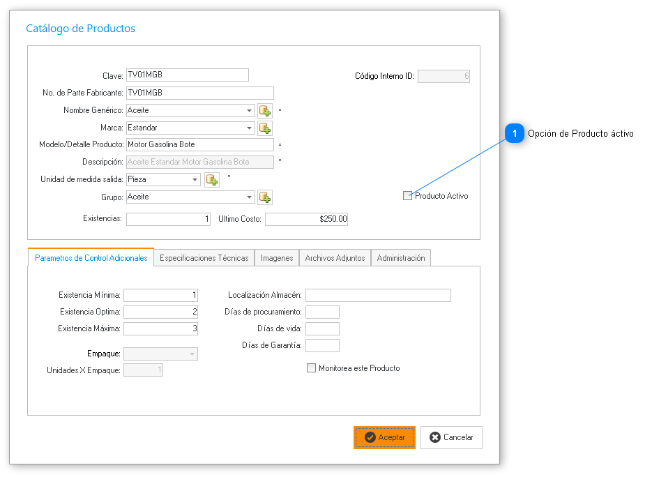 Inactivar Recursos Materiales