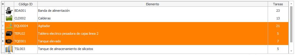 1. Selección de Elementos