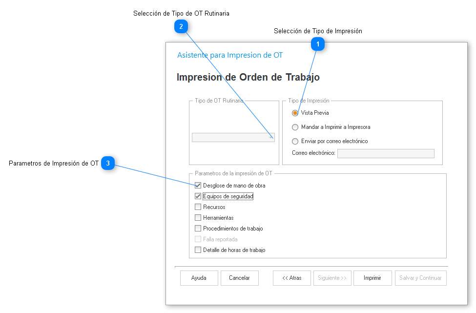 Paso Impresión de OT