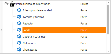 14. Elementos con sus partes